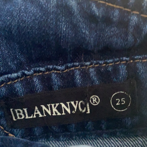 BLANK NYC funny bone Denim overalls shorts 25 - Picture 5 of 6